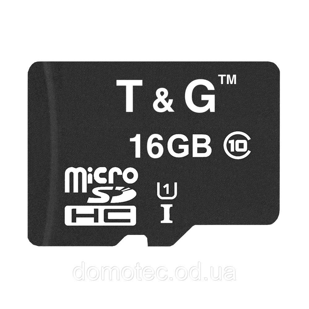Карта пам'яті microSDHC (UHS-1) 16GB class 10 T&G (без адаптерів)