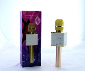Мікрофон DM Karaoke Q7 золотий