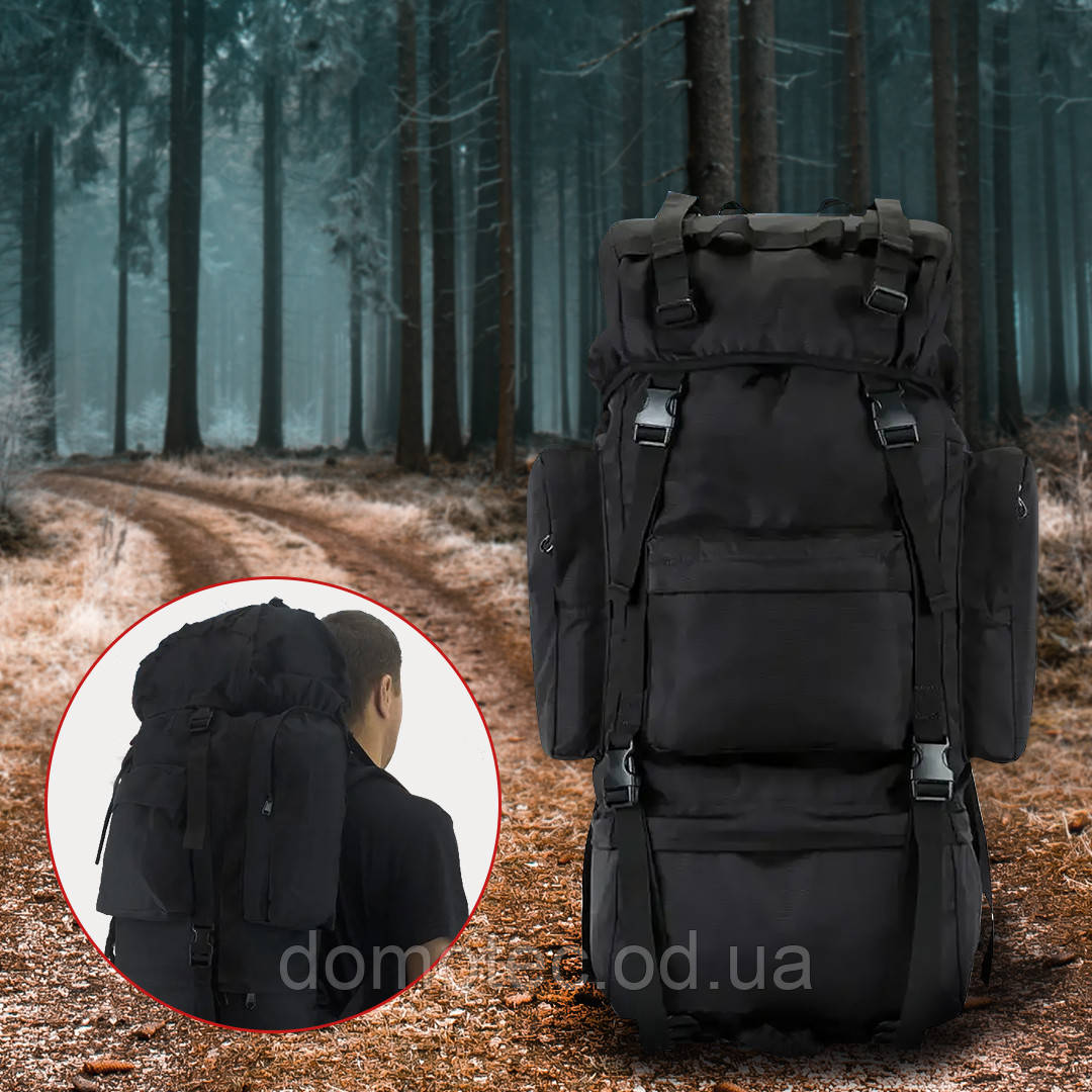 Тактичний рюкзак A21 black 70L