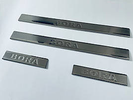 Накладки на пороги Volkswagen Bora 1998 — 2004 TAN24