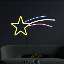 Неоновий світильник Зірка падає 530х250 acr-n000088