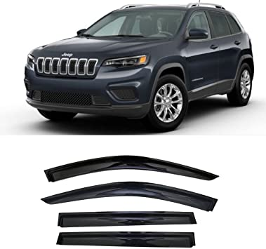 Дефлектори вікон, вітровики JEEP Cherokee (KL) 2013-2018 (скотч) ACRYL-AUTO