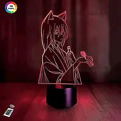 3D світильник "Томое" з пультом + адаптер + батарейки (3ААА) 345657697