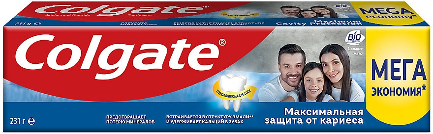 Зубна паста Colgate Максимальний захист від карієсу 231г/150мл (Aquafresh, Blend-a-Med, Lacalut, Biomed)