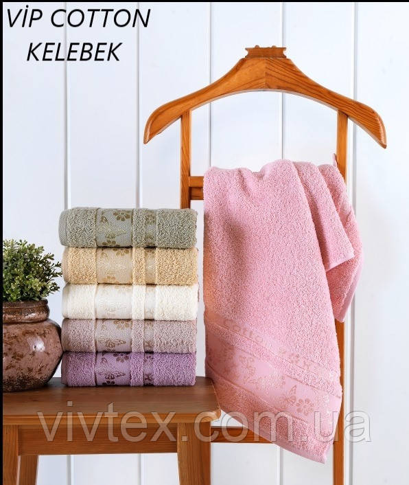 Рушник махровий CESTEPE KELEBEK 50х90 (Туреччина) упаковка 6 шт.