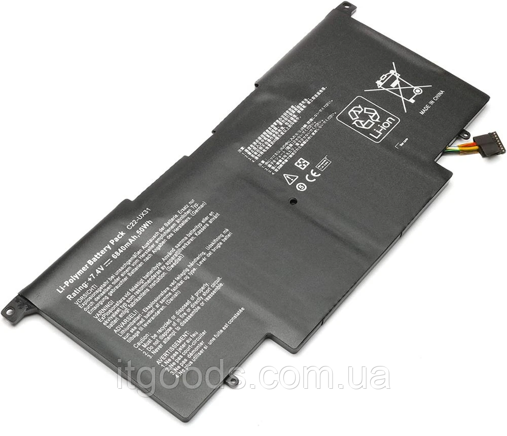 Акумулятор / АКБ / Батарея 6840mAh ASUS ZenBook UX31 UX31A UX31E C21-UX31 C22-UX31 C23-UX31