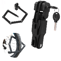 Секционный велозамок-ключ, 70 см / Сегментный замок для защиты велосипеда / Антиугонный складной замок
