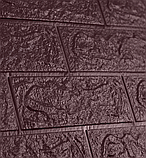 Самоклеюча декоративна 3D панель під цеглу Кава 700х770х3 мм, фото 2