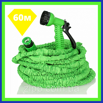 Посилений садовий шланг для поливу XHose 60м з розпилювачем Magic Hose