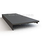 Полиця нижня металева з цоколем L1000 W430 (1 отвір) пристінна, фото 6