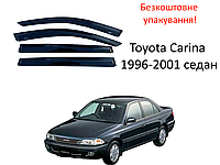 Дефлекторы окон на Toyota Carina 1996-2001 седан (HIC). Ветровики на Toyota Carina
