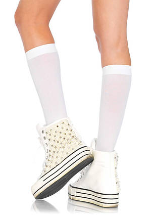 Гольфи підколінники Leg Avenue Pantyhose Nylon Knee Highs | Knopka, фото 3