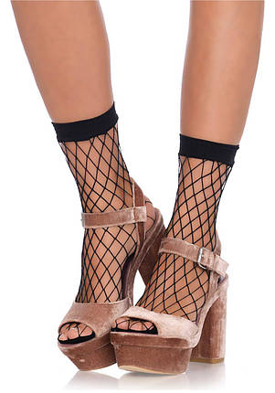 Оригінальні шкарпетки Leg Avenue Net anklets Black | Knopka, фото 1