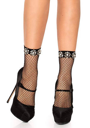 Оригінальні шкарпетки Leg Avenue Anklets with rhinestone accent | Knopka, фото 1