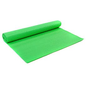 Коврик для фітнеса, йоги, пилатеса 1,73м х 0,61м х 4мм, зелений
