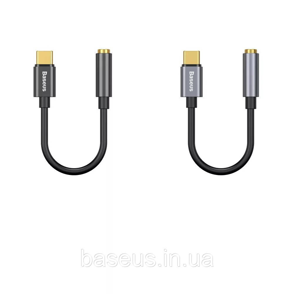 Перехідник AUX Baseus L54 Type-C to 3.5 mm, Grey