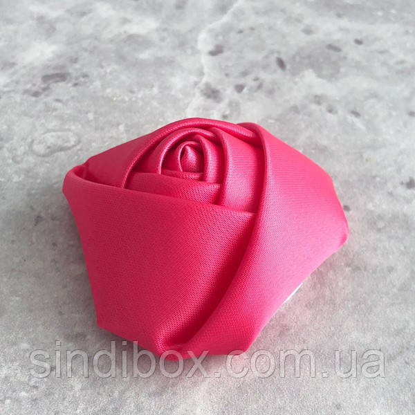 Декоративна троянда атласна 4 см - малиновий