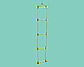 Дитяча мотузкова драбина підвісна, пластикові сходи WCG Shopik, фото 2