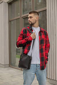 Чоловіча сумка Кріс з натуральної шкіри колір Чорний