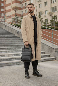 Чоловіча сумка Арнольд з натуральної шкіри колір Чорний