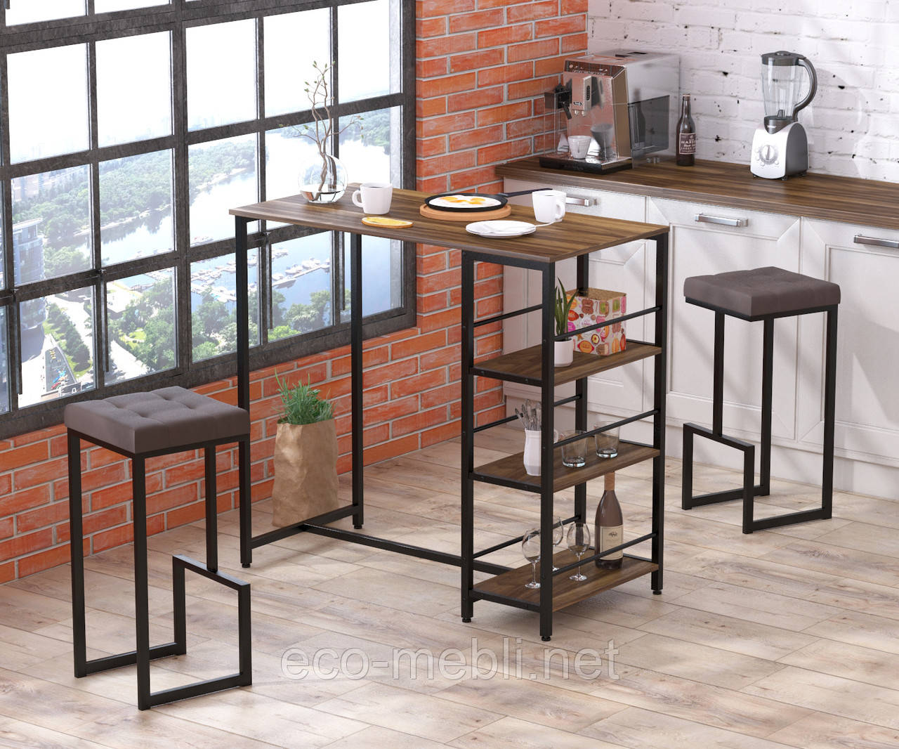 Cтіл барний BS-100 Loft design для кухні чи обідньої зони