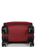 Валіза мала S тканина червона 55х39х24(+5)см/44л/3.2кг/Worldline 620, фото 7