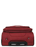 Валіза мала S тканина червона 55х39х24(+5)см/44л/3.2кг/Worldline 620, фото 6