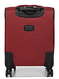 Валіза мала S тканина червона 55х39х24(+5)см/44л/3.2кг/Worldline 620, фото 3