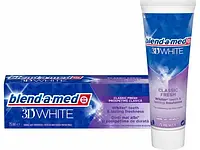 Зубная паста очищающая Blend-a-med 3d white 75мл Италия