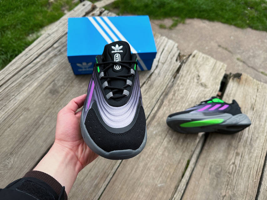 Мужские кроссовки Adidas Ozelia Black Purple черные с фиолетовым