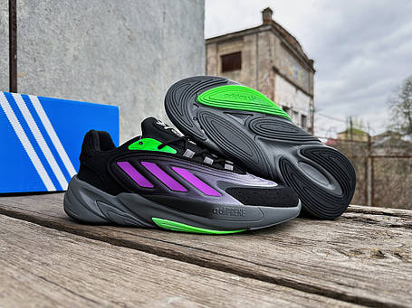 Чоловічі кросівки Adidas Ozelia Black Purple чорні з фіолетовим, фото 1