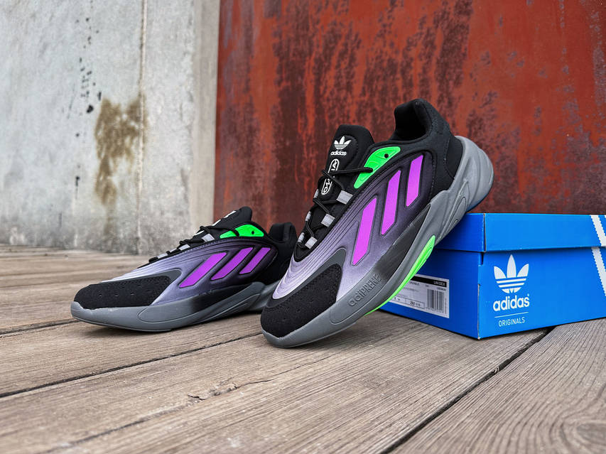 Мужские кроссовки Adidas Ozelia Black Purple черные с фиолетовым