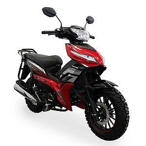 Мопед Musstang MT125-3 ACTIVE+ Мустанг Червоний з чорним