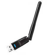Зовнішній мережевий USB Wi-Fi адаптер Wireless MT-7601 150Mbps з антеною Чорний (KG-7559), фото 6