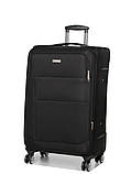Валіза велика L тканина чорна 77х48х32(+5)см/110л/4.3кг/Worldline 620, фото 2