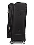 Валіза велика L тканина чорна 77х48х32(+5)см/110л/4.3кг/Worldline 620, фото 5