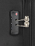 Валіза велика L тканина чорна 77х48х32(+5)см/110л/4.3кг/Worldline 620, фото 8
