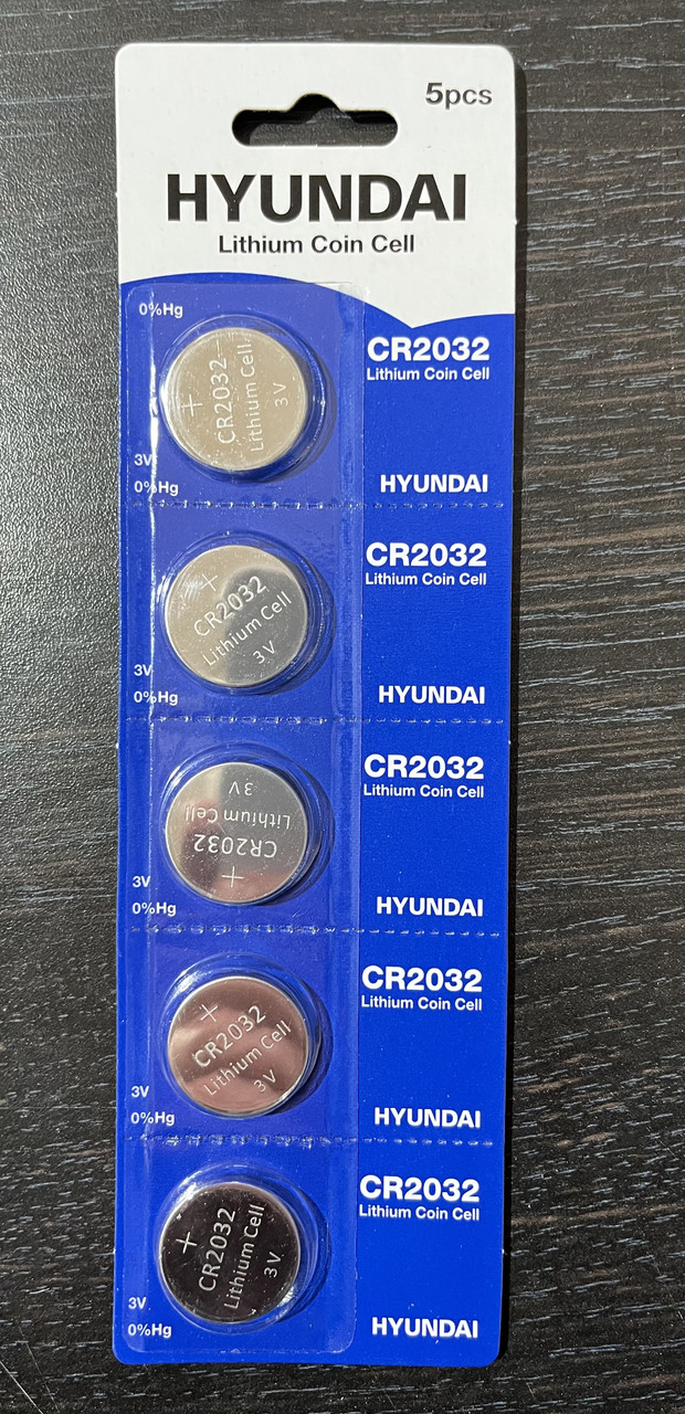 Батарейка Hyundai Lithium CR2032 3V (цена за одну батарейку) - фото 1 - id-p1822397358