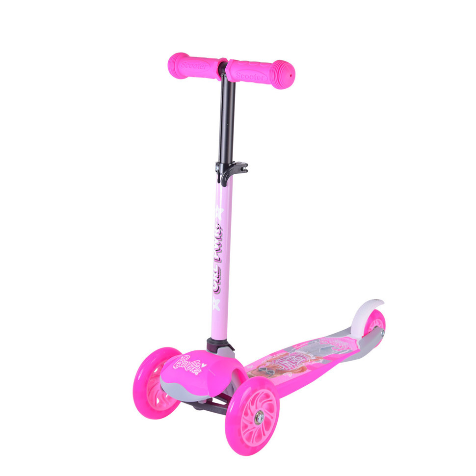 Дитячий mebelime mebelime Самокат mebelime "Barbie" Bambi LS2211 з рюкзачком 17х20 см