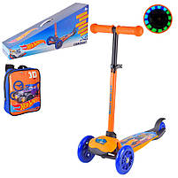 Дитячий mebelime  mebelime Самокат mebelime  Hot Wheels Bambi LS2212 з рюкзачком 17х20 см, фото 3
