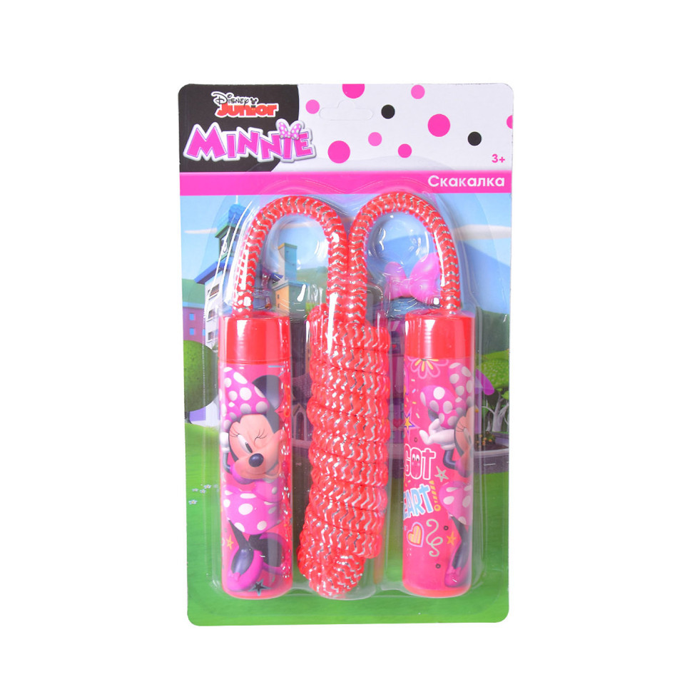 Скакалка дитяча "Мінні Маус" Bambi LS1018 довжина 2,2 м, фото 1