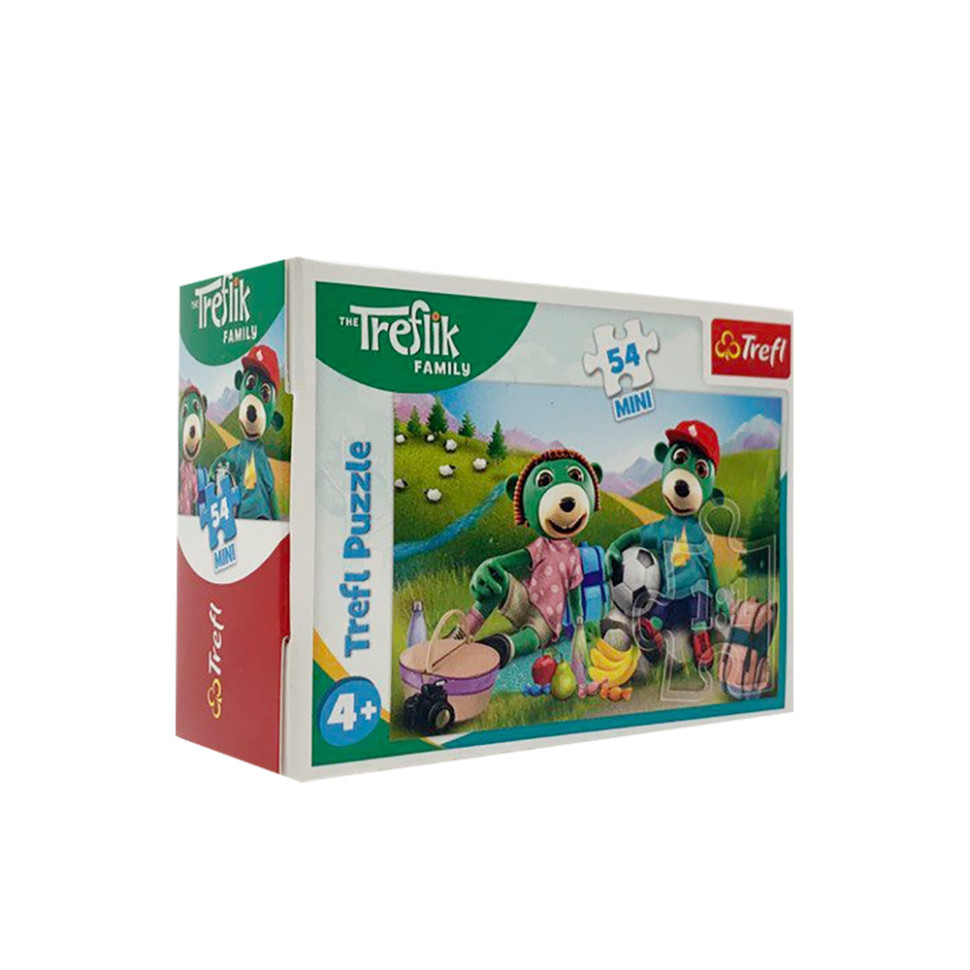 Пазли mebelime Родина Трефликів "Пікнік" Trefl 19754, 54 елементи, фото 1