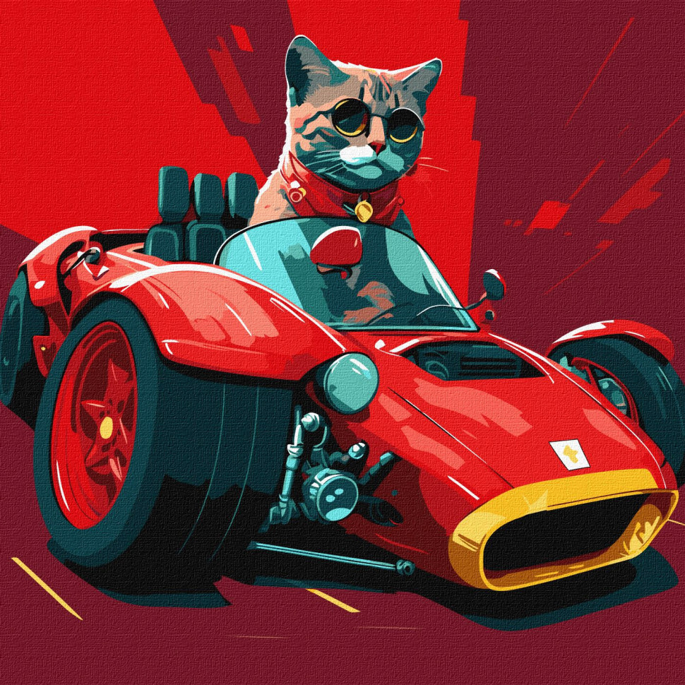 Картина за номерами "Життя на швидкості" ©pravda.dmtr Ідейка KHO4481 40х40 см, фото 1