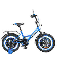 Велосипед Дитячий mebelime PROF1 Y1644-1 16 дюймів, синій, фото 3