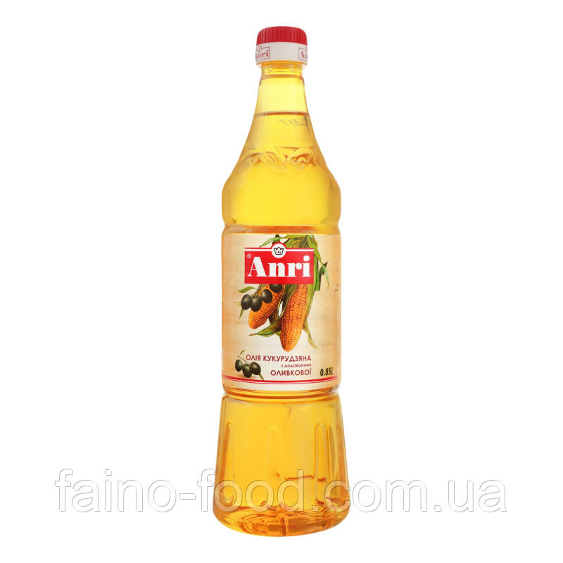 Олія Кукурудзяна з додаванням Оливкової "ANRI", 782 г (п/бут 850 мл)