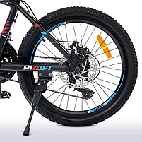 Велосипед mebelime  "OPTIMAL" PROF1 mebelime  G20OPTIMAL A20.3 20 д. Алюм..рaмa12.5", SHIMANO 21SP, алюміній.DB, FW TZ500, чорний, фото 4