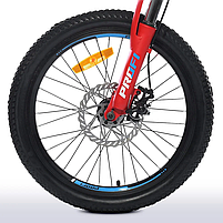 Велосипед mebelime  "OPTIMAL" PROF1 mebelime  G20OPTIMAL A20.3 20 д. Алюм..рaмa12.5", SHIMANO 21SP, алюміній.DB, FW TZ500, чорний, фото 5