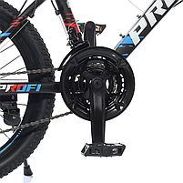 Велосипед mebelime  "OPTIMAL" PROF1 mebelime  G20OPTIMAL A20.3 20 д. Алюм..рaмa12.5", SHIMANO 21SP, алюміній.DB, FW TZ500, чорний, фото 7