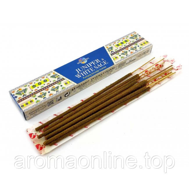 Пахощі аромапалочки Juniper White Sage, Ялівець і Біла шавлія, Hem, фото 1