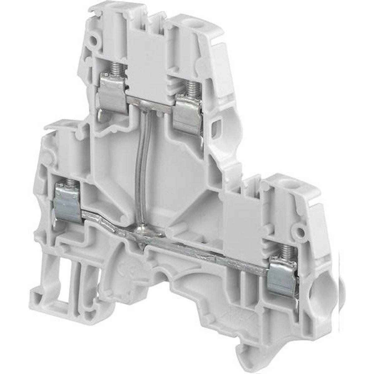 Клема гвинтова ABB ZS4-D1 дворівнева 4мм2 прохідний ланцюг 29А 1000В (1SNK505211R0000)